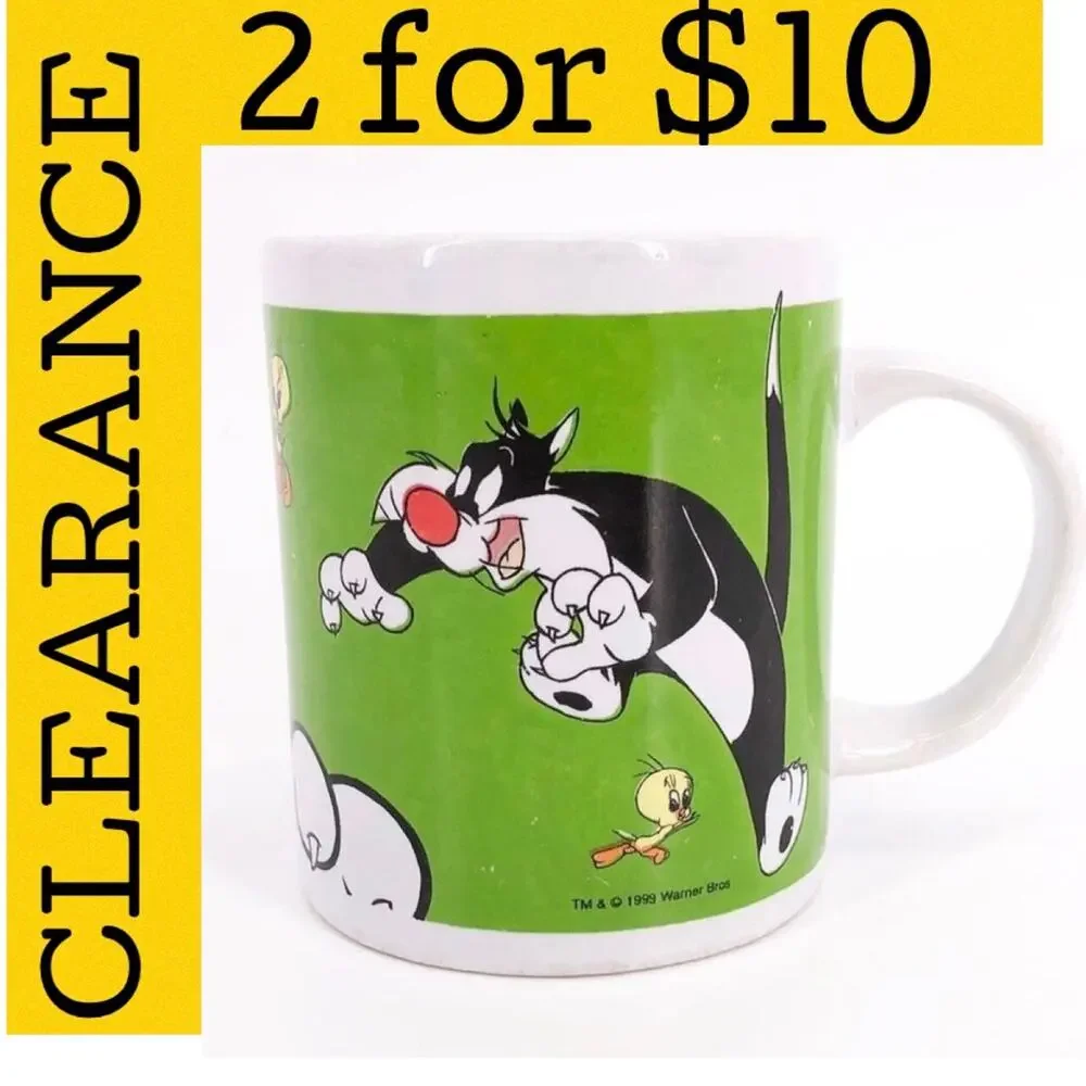 🟡 Sylvester and Tweety Bird coffee mug